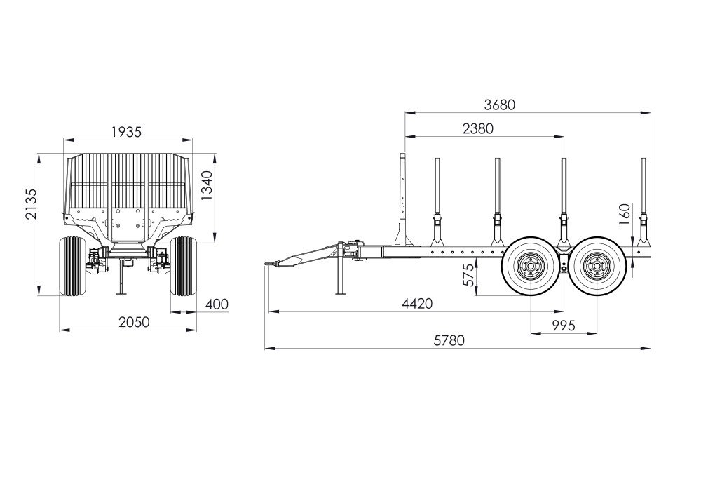 Miško priekaba PALMS 8D - Image 3