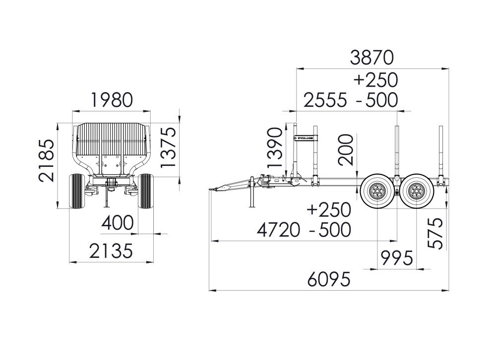 Miško priekaba PALMS 9SC - Image 2