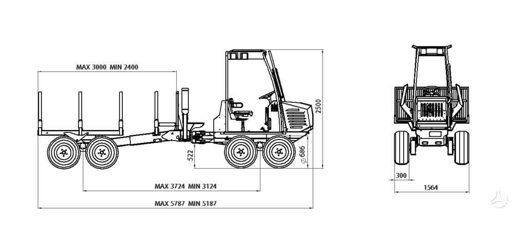 Mini forvarderis KINETIC T8 (8x8) - Image 2